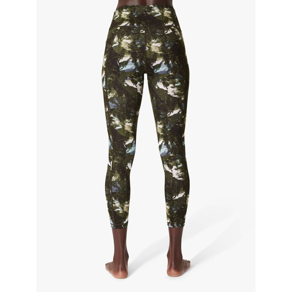 Sweaty Betty Leggings Small Green Floral Super Sculpt High Rise Workout - Picture 5 of 16